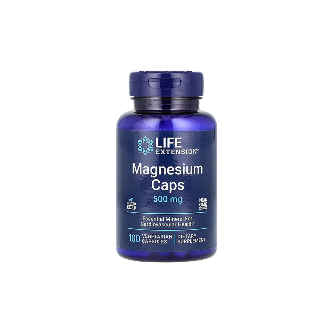 Magnesium Caps 500 Mg 100 Vegetarische Kapseln Life Extension