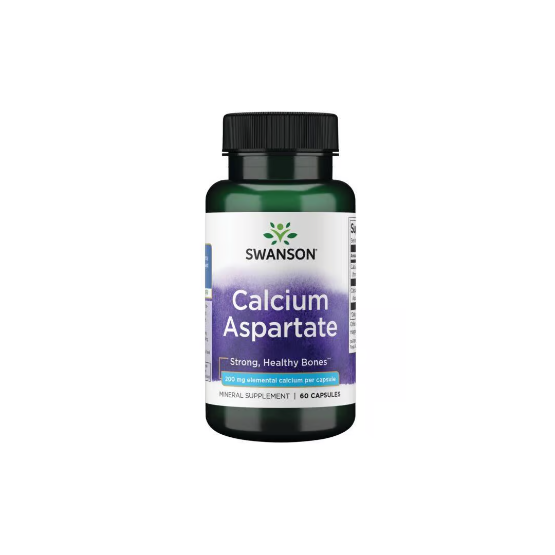 Calcium-Aspartat 200 mg 60 Kapseln Swanson Health Products